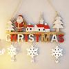 New Christmas Home Creative Decor Pendants Restaurants Wooden Handicrafts Door Decorations Christmas Festival Gifts Accessories