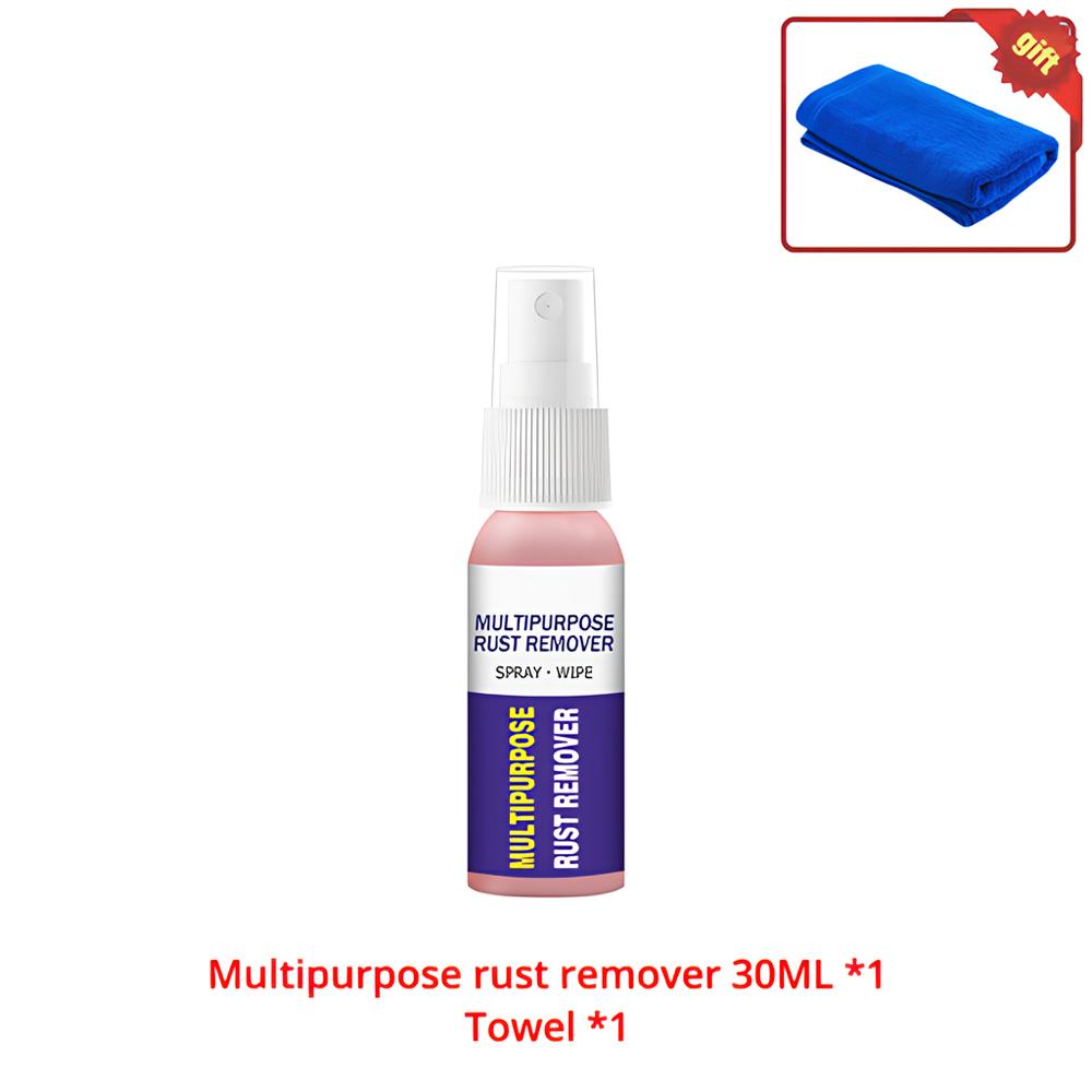 

30 мл Бытовая чистка Многофункциональный ингибитор ржавчины Удаляющий спрей для удаления ржавчины Аксессуары для чистки автомобиля Полироль для металла Прямая поставка 30ml Towel