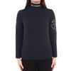 TaylorMade Club TM Brushed L/S Mock Shirt, Navy, Size L, Women's, 2023FW, TL171