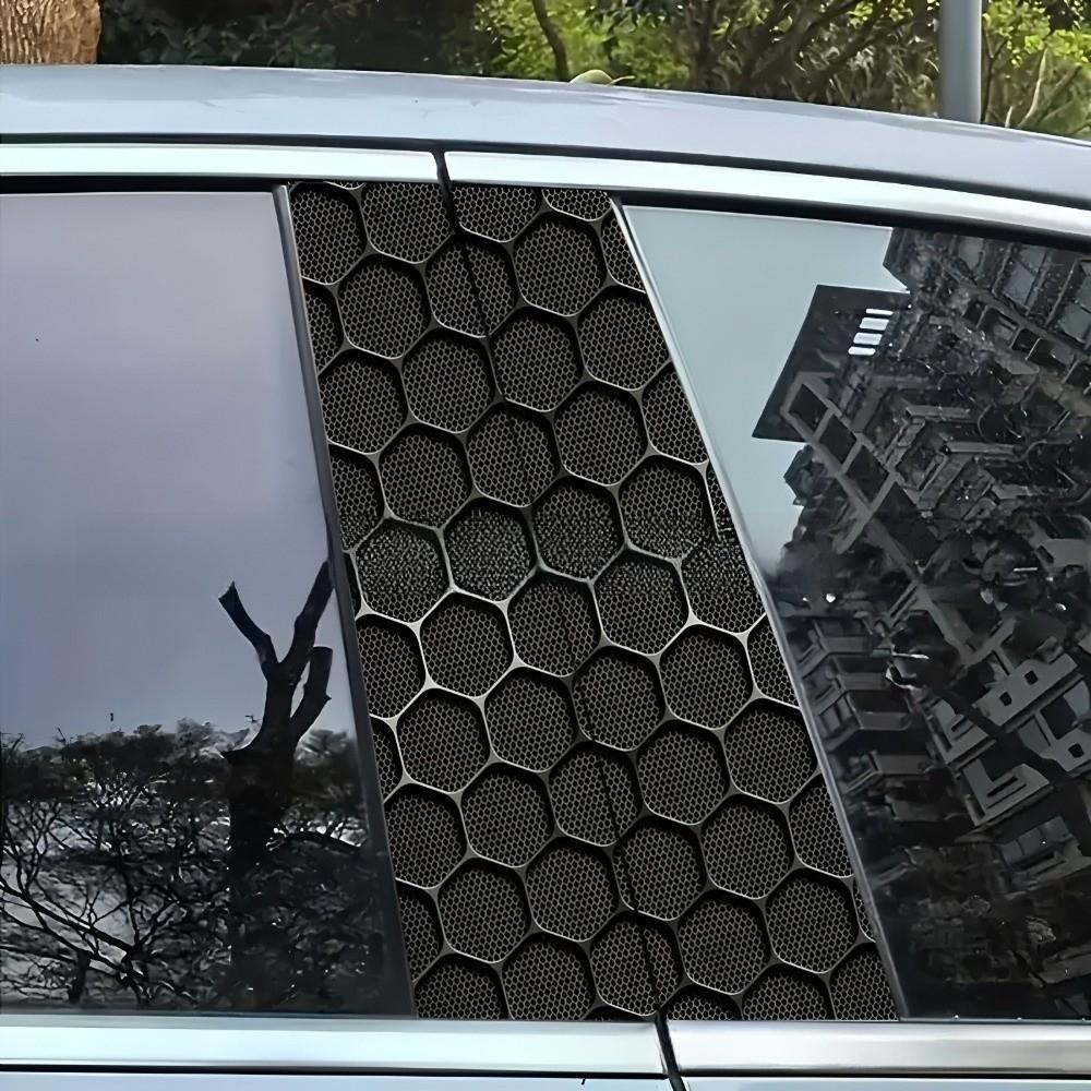 Nové včelí plástve Auto Samolepky Vodotěsné DIY Kryty B Sloupku Samolepicí Odolné proti Poškrábání Auto Styling Dekorace Samolepka