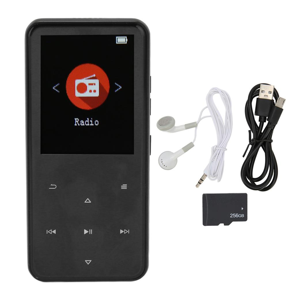 MP3-Player, 2,4 Zoll, Smart HD, Rauschunterdrückung, Touch-Taste, FM-Radio, 16 GB, Bluetooth 5.0, Musik-Player