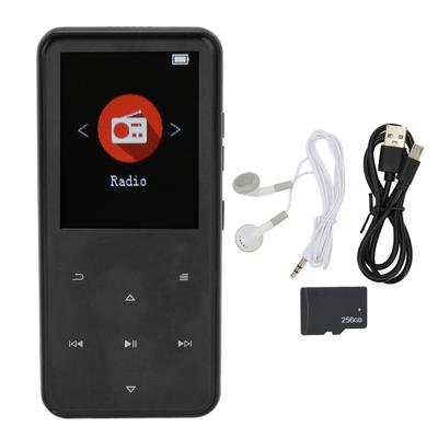 Leitor de MP3 2,4 Polegadas Inteligente HD Redução de Ruído Botão de Toque Rádio FM 16GB Bluetooth 5.0 Leitor de Música