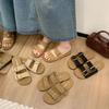 Roman Sandals 2025 Summer New with Skirt Design Soft Sole One Pedal Open-toed Slippers Versatile Beach Sandals