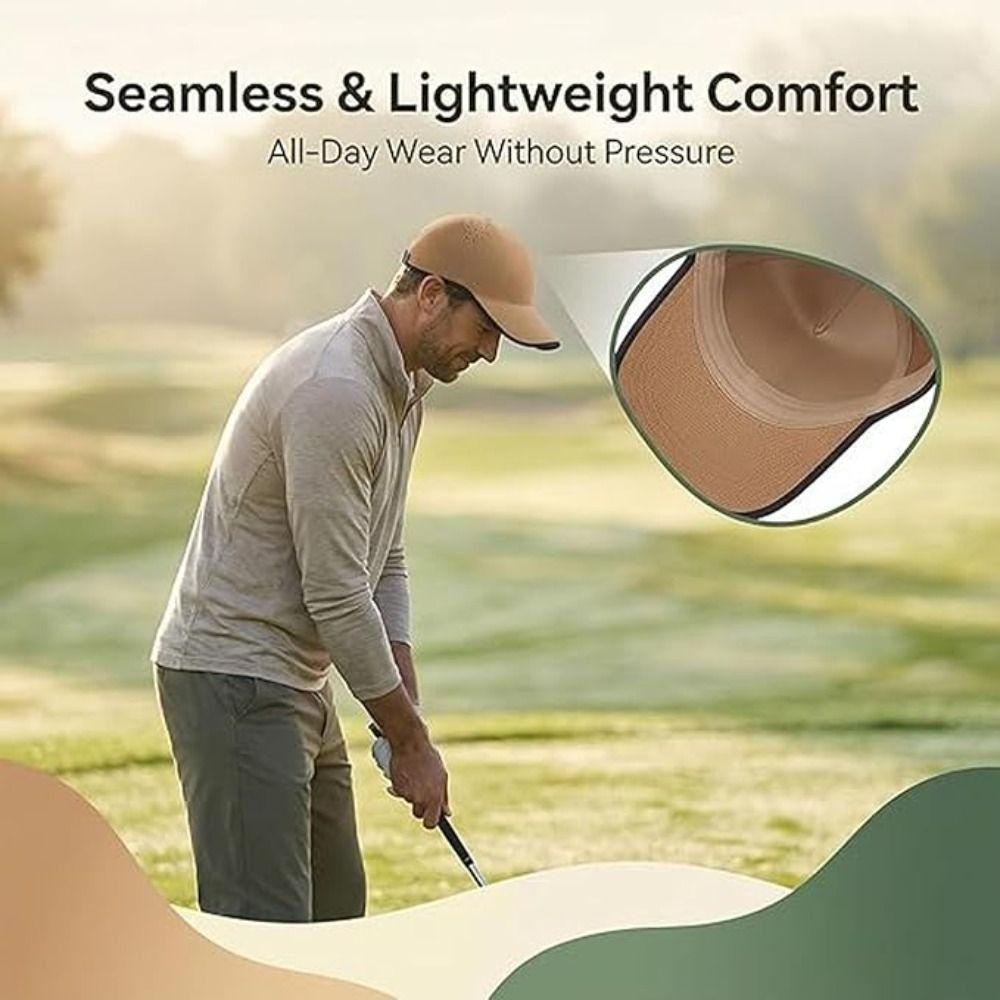 Packable Baseball Cap Seamless Outdoor Hat New Design Visor Cap