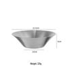 ZISIZ Conical Stainless Steel Salad & Dessert Bowl