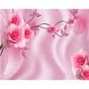 Tapete 3d Rosa Rose Rebe Tv Hintergrund Wandbild Wohnzimmer Schlafzimmer Zimmer Dekoration 3d Tapete