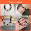 Sophisticated Alloy Plated Womens Bracelet With Timeless Beaded Design