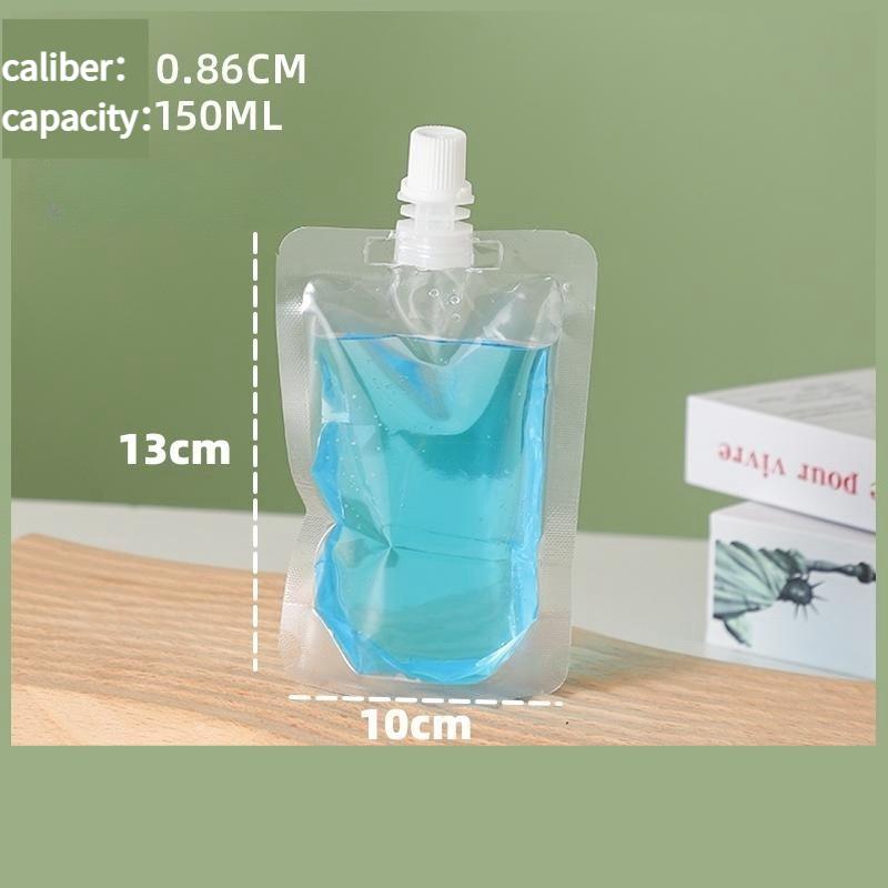Transparent Self-supporting Suction Nozzle Bag Beverage Soybean Milk Coffee Pouch Disposable Explosion Proof and Leak Proof Sealing Packaging Bags
