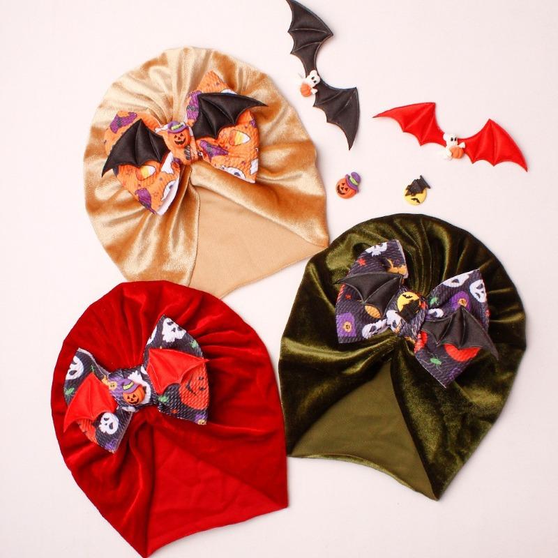 New Halloween funny baby hat, warm cute devil wings children's hat, baby tire hat