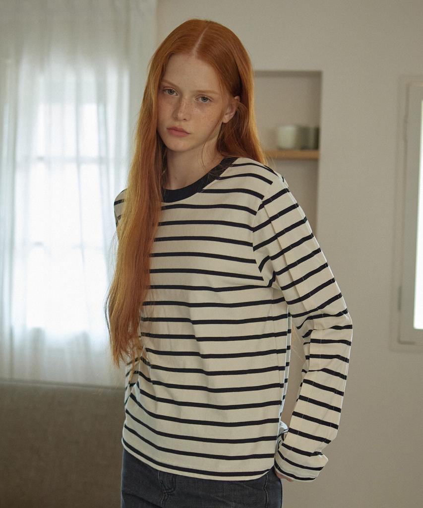 YUPPE Tucked Stripe T-Shirt_Black