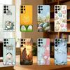Easter Bunny And Eggs Phone Case For Samsung S25,S24,S21,S22,S23,S30,Ultra,S20,Plus,Fe,Lite Black Shell