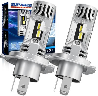 Phares LED H4 SUPAREE pour 10x Compatibles avec Véhicule Neuf Halogène DC Triple Chaleur Silencieux Longue Durée LED IP68 et Bruit Camions, Plus Lumineux, 20 000LM, Feux de Route/Croisement