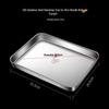 BOMANSI 304 Stainless Steel Square Multipurpose Tray