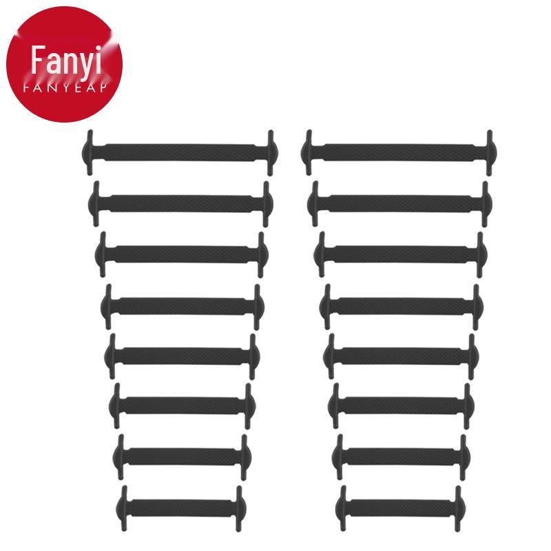 Silicone No-Tie Shoelaces with Free Shipping - 10Y A1P60 Lazy Buckle