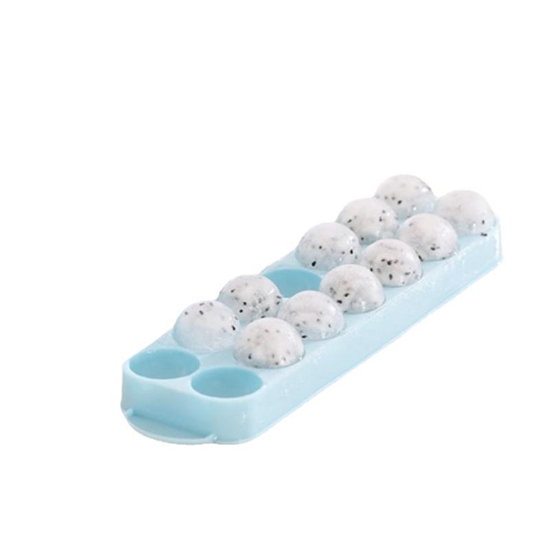 3D Round Balls Ice Plastic Molds DIY Cube Tray Silicone Molds for Whisky Juice Ice Ball Making Household Ice Mold with Cover