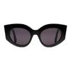Gucci Logo Temple Irregular Sunglasses Women's Black