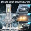 4PCS H1 H7 6500K Combo LED Headlight High Low Beam Bulbs Kit Super Bright Cool White LED headLamp Replacement
