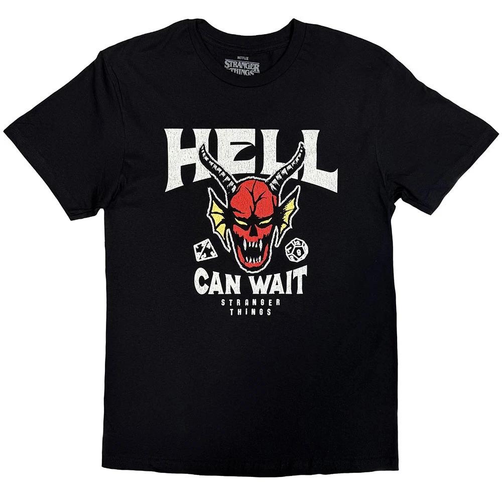 Stranger Things Hell Can Wait Official T-Shirt Mens S