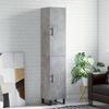 Highboard Concrete Grey 34.5 x 34 x 180 cm Particleboard