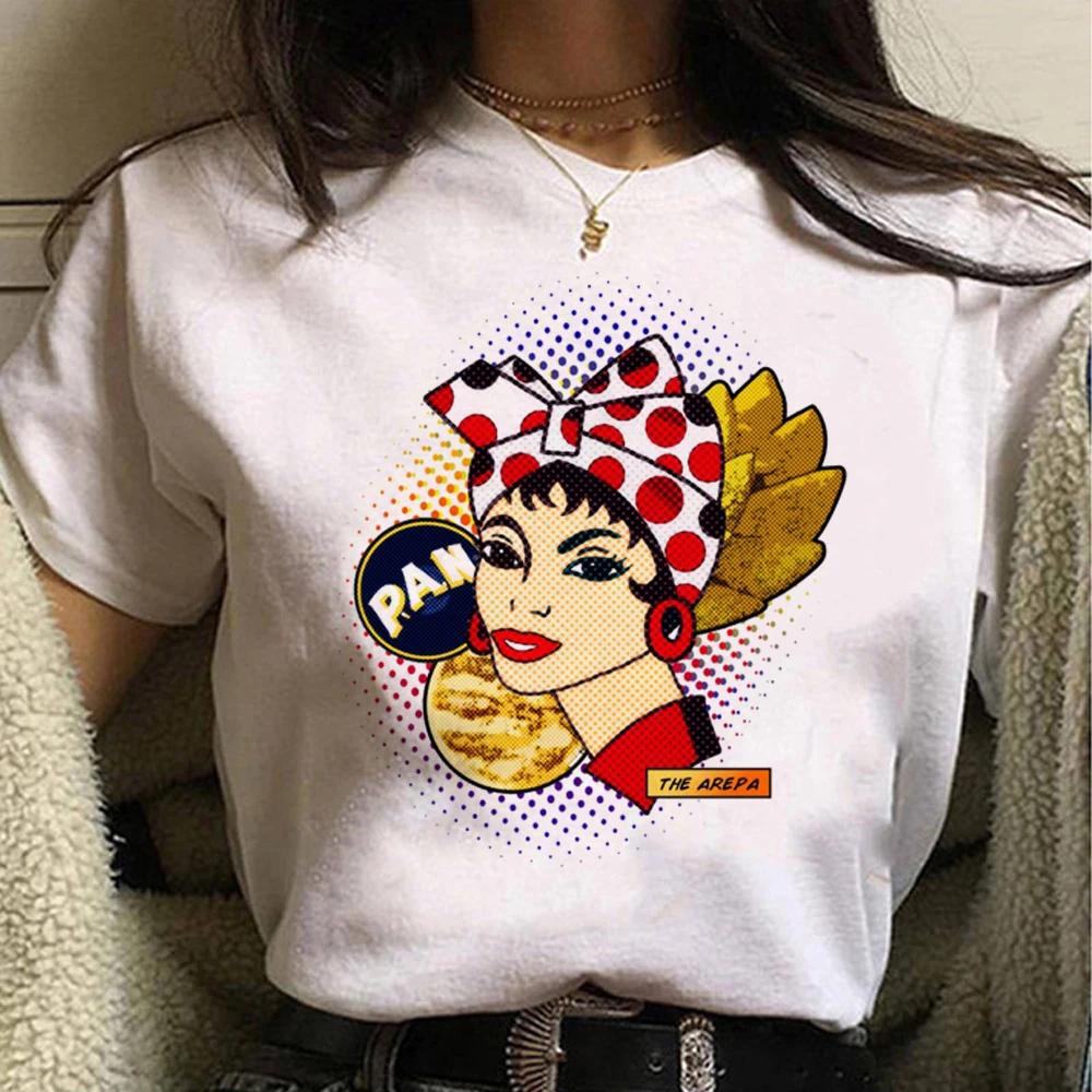 Venezuela T-Shirt Damen Designer Streetwear Y2K T-Shirt Mädchen Streetwear Kleidung
