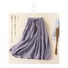 Literary Vintage Summer Mid-length Double-layer Bustier Skirt