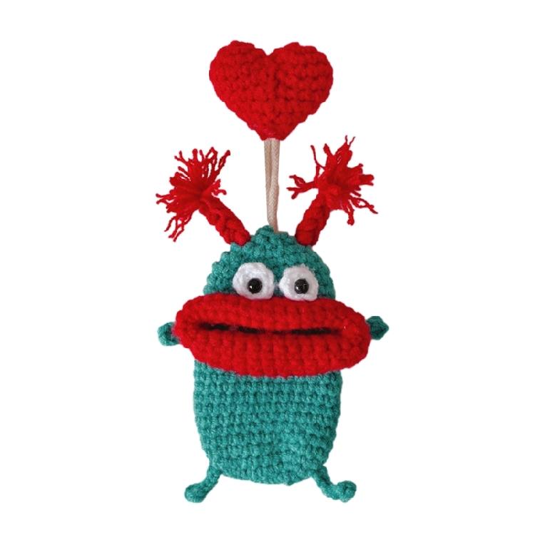 

Pull Out Car Keys Cases Bag Funny Cartoon Keychains Pouch Hand Knitting Keys Wallets organizers for Women and Men