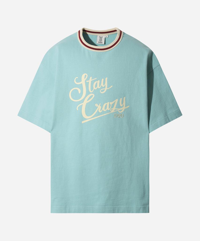 DOD Crazy Ring Neck Short Sleeve T-Shirt (L.Skyblue)