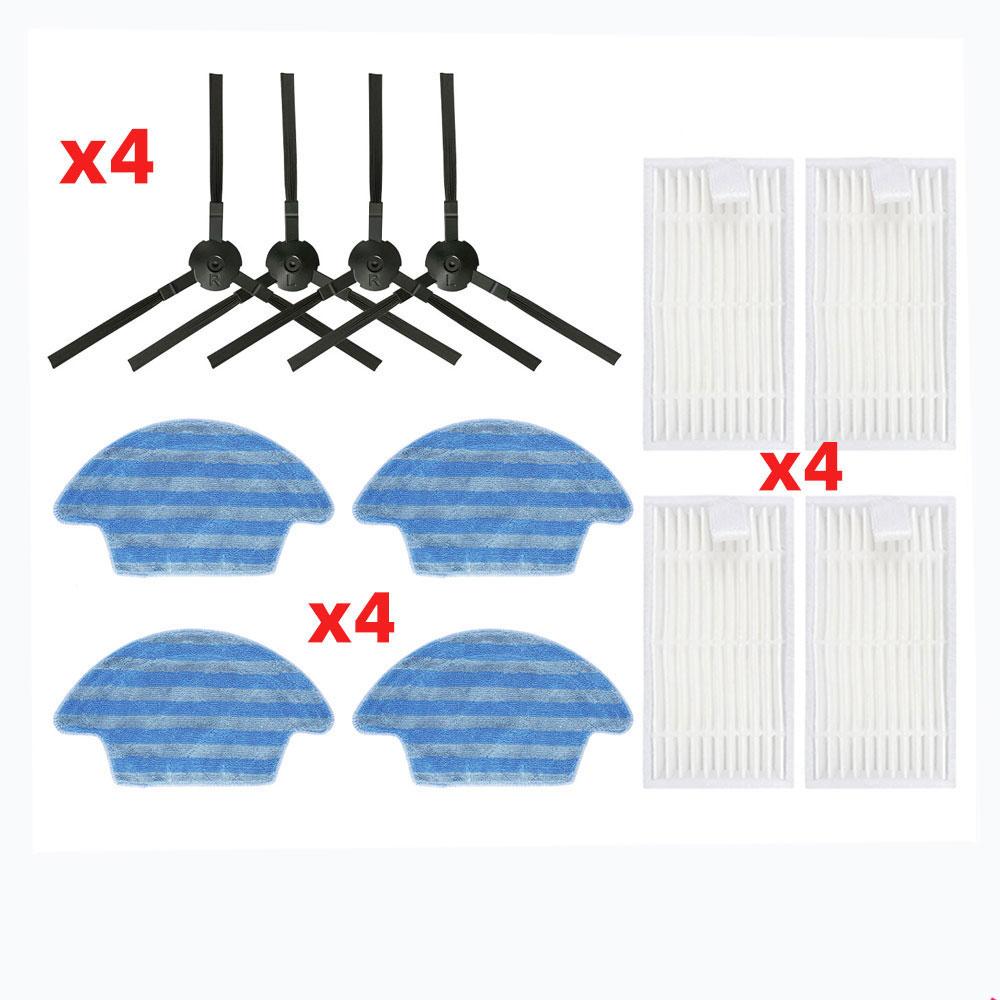 For Chuwi iLife V55 Pro HEPA Filter Side Brush Mop Cloth  Robot Vacuum Cleaner Replacement Spare Parts Accessories