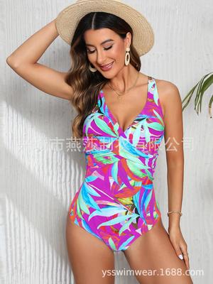 Women's One-piece Swimsuit European And American Slim Mesh Swimsuit