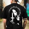 2024 Men's Summer Weird Pattern Printed T-shirt Man Short SleevedSweat-Absorbing Tees Clothing Loose Pure Cotton Soft T Shirts