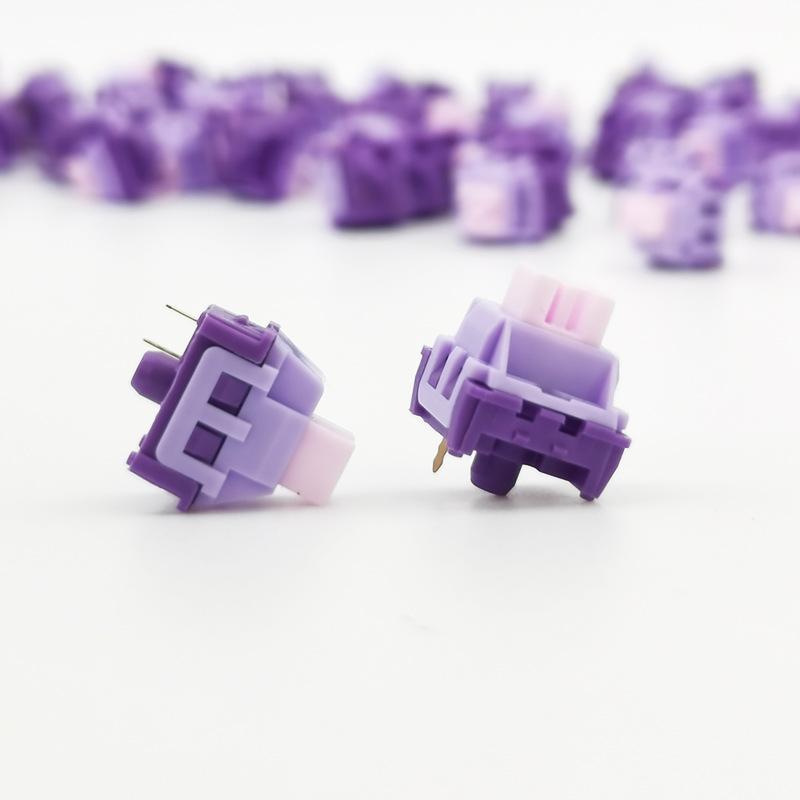 MMD Starry Flower Linearer Tastaturschalter 3-Pin 45gf Für Hot-Swap Mechanische Tastatur Pom-Achse Fabrikgeschmiert Benutzerdefiniertes Spiel-KIT