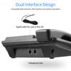 Black Corded Phone Desk Landline Phone Telephone DTMF FSK Dual System Support Hands Free Redial Flash Speed Dial Ring