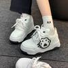 Cute cat claw bread shoes women's 2025 autumn new fashion sports versatile thick baseplate shoes casual white shoes