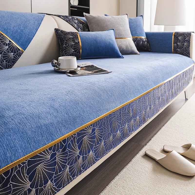 French Style Sofa Pads Simple Sofa Cushion All Season Universal New Non Slip Mats Soft Skin Friendly Comfortable Breathable 1Pcs