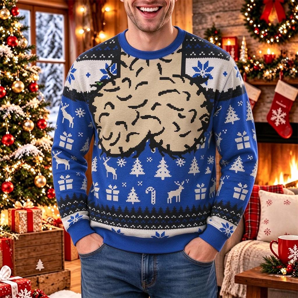 Felpa Unisex a Manica Lunga Natalizia Originale per Feste