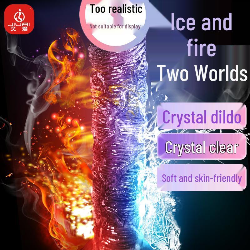 Long Love Transparent Realistic Dildo & Anal Plug for Women