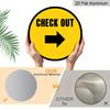 Check Out Arrow Metal Wall Art 7.87x7.87 / 11.81x11.81 Inch Round Aluminum Sign for Shop Cafe Restaurant Business Direction Wall Decor