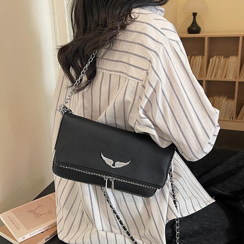 New Luxury Square Bag, Chain Strap Vintage Adjustable Shoulder Crossbody Bag, Minimalist Purse for Daily Use Women Bag
