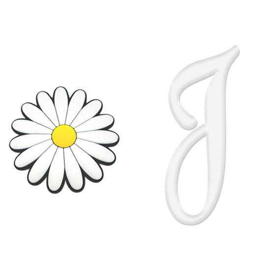 English Letter Hole Bag Charm Lightweight Reusable Beach Tote Handbag Hole White Alphabet Decoration DIY Hole Bag Accessories