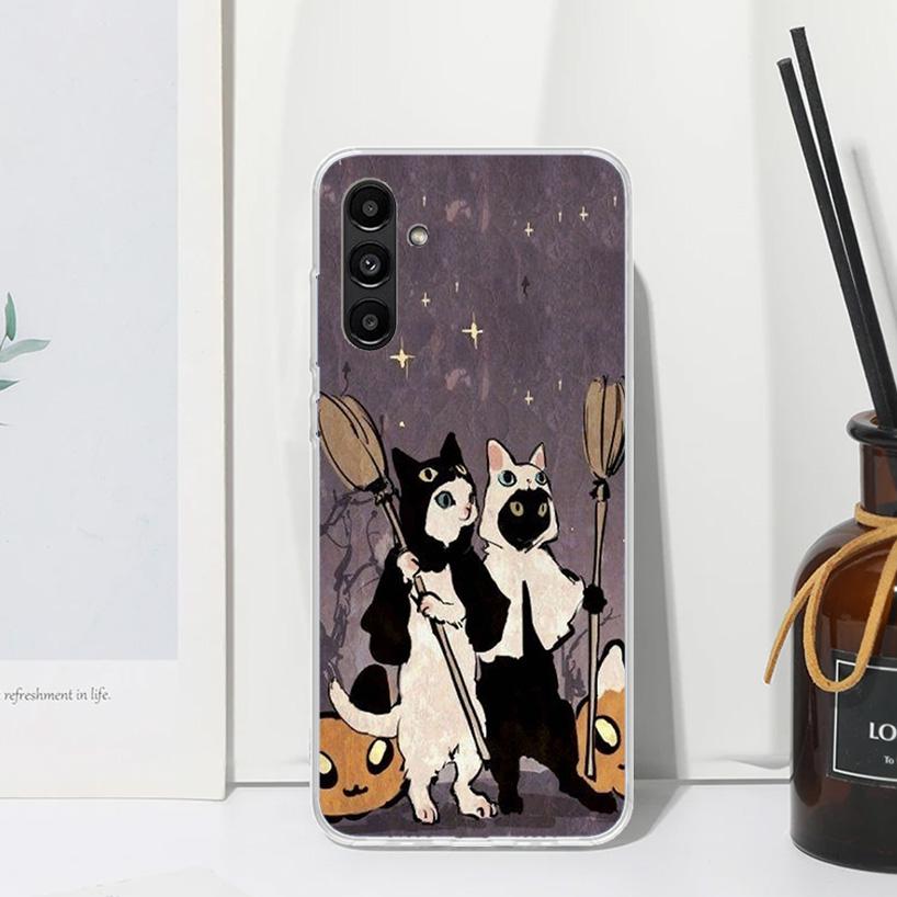 

Black Cat Cartoon Cute Phone Case For Samsung Galaxy A17 A37 A57 A16 A26 A36 A56 A15 A25 A35 A55 A14 A24 A34 A54 A13 A23 A33 A53 Samsung A57