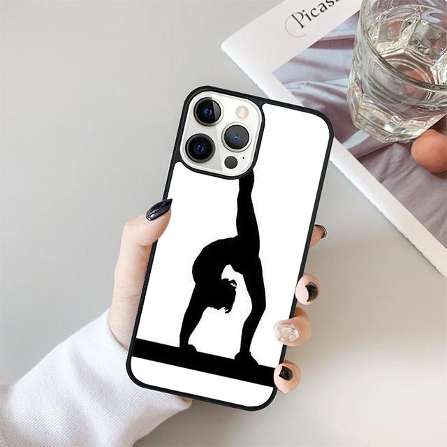 Gymnastics Silhouette Phone Case Cover For iPhone 17 Air 15 16e 14 13 12 Pro Max 11 Pro Max Plus Coque Shell