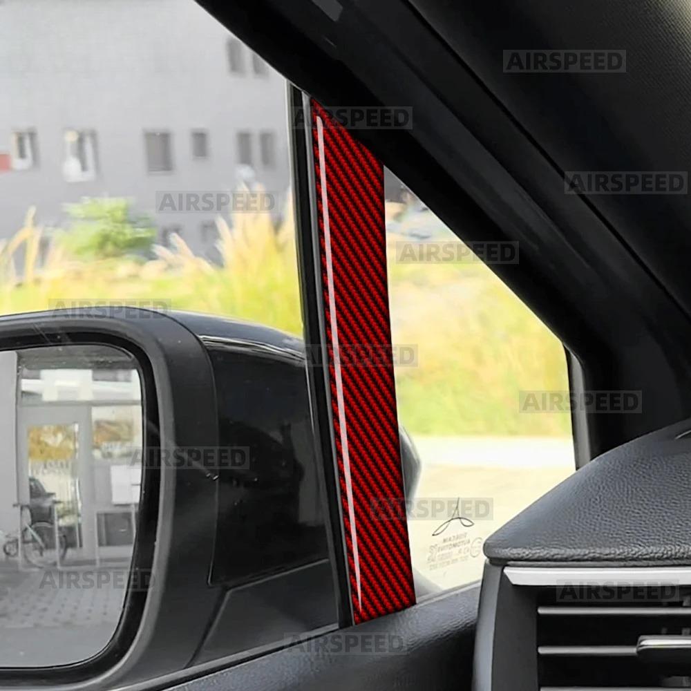 Real Carbon Fiber Sticker For Renault Clio 5 2020-2025 MK5 Decor Strip Trim Car Interior A-pillar Cover Accessories LHD RHD