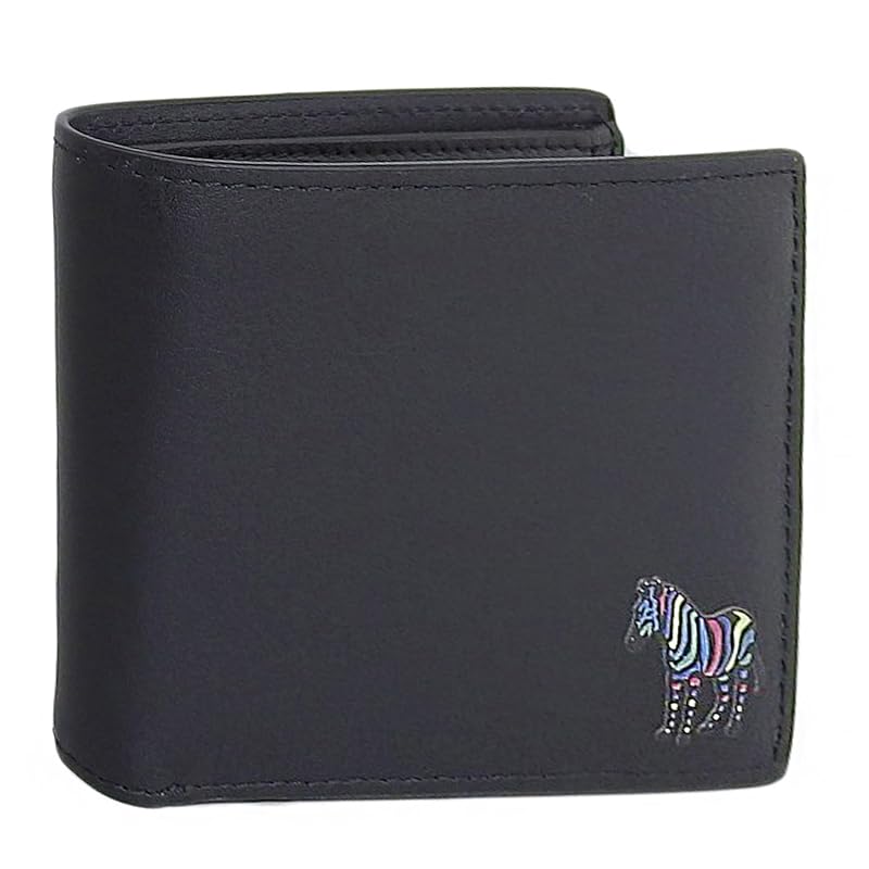 

[Paul Smith] wallet men s bifold folding wallet leather leather brand M1A4833 M2A6078 M2A7395 (Black (red inside card holder)) [product]