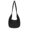 Lazy wind canvas bag new simple dumpling bag versatile women's shoulder bag large capacity commuter messenger bag