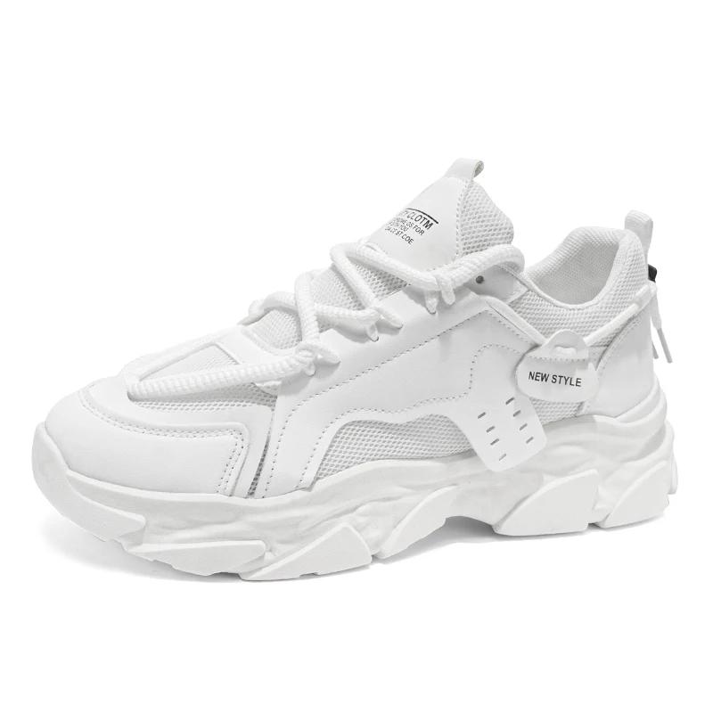 Men's Shoes Breathable Thick Sole Casual Sneakers Outdoor Running Four Seasons New Tennis Men's Soft Sole Comfort Men's Sneakers