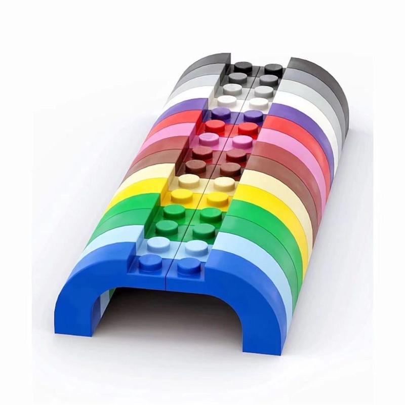 

50g/49Pcs 6005 92903 1x3x2 Curved Building Block Moc Attachments Works With Brick DO-IT-YOURSELF Children Plaything Assembly Gift Box 50g--49PCS