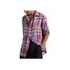 Polo Ralph Lauren SS25 Plaid Color Block Straight Leg Long Sleeve Shirt Women shirts Multicolor WMPOSHTNDO20756-650