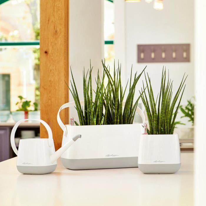 Arrosoir - LECHUZA - YULA - Blanc-Gris - 1,7 L - Design scandinave élégant