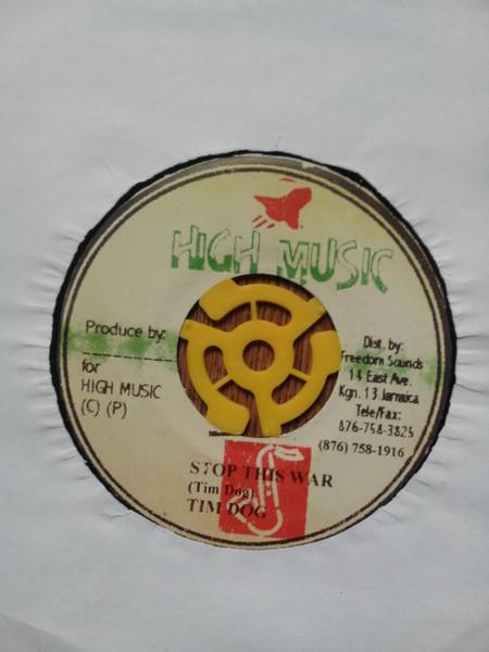

7inch Record TIM DOG Stop This War NONE High Music Jamaica Reggae Ska Dub Used