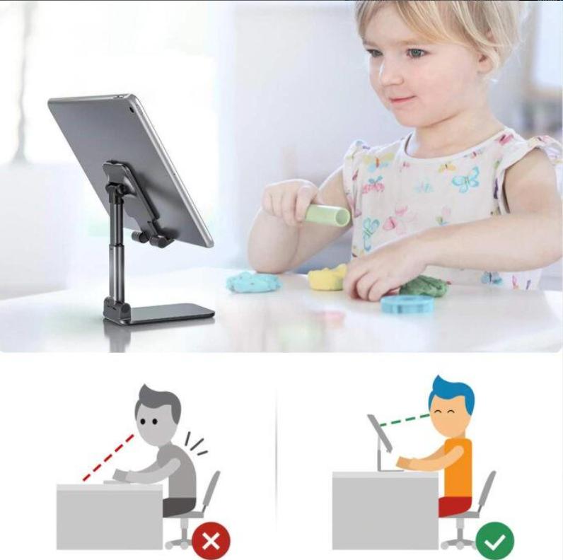 Desktop Mobile Phone Holder Stand for IPhone IPad, Adjustable Tablet Foldable Table Cell Phone Desk Stand Holder, 1 Piece